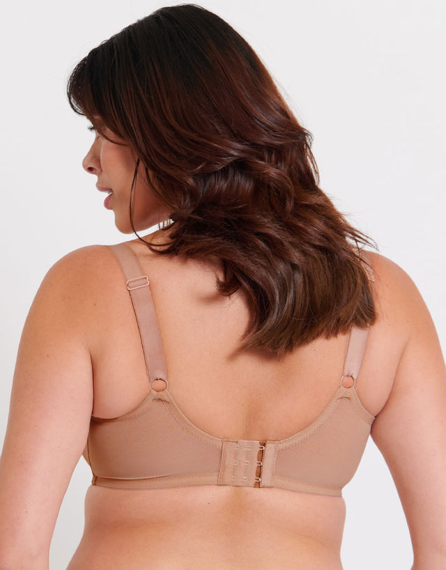 Flirtelle Emilie Deco Full Cup Side Support Bra Cafe Au Lait