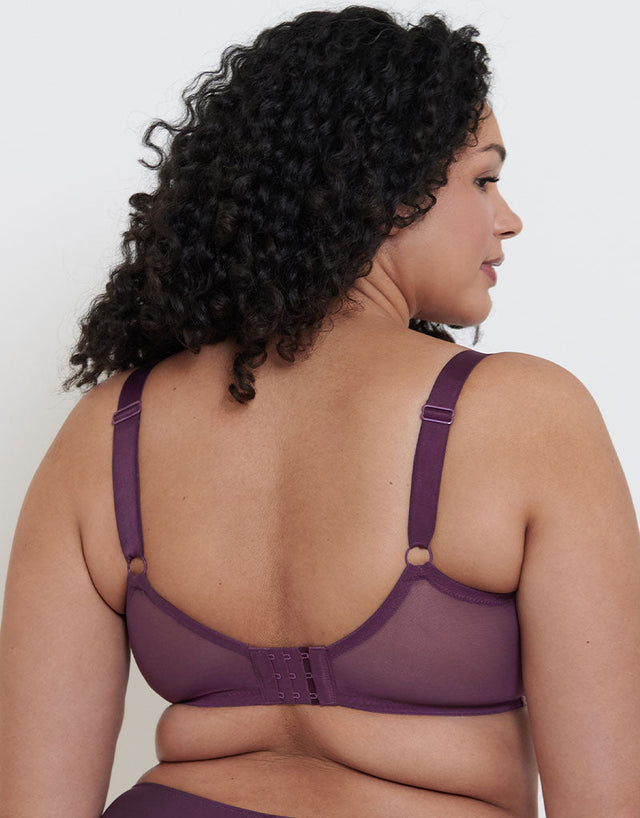 Flirtelle Emilie Deco Full Cup Side Support Bra Deep Purple