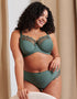 Flirtelle Emilie Deco Full Cup Side Support Bra Dusky Green