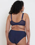 Flirtelle Emilie Deco Full Cup Side Support Bra Navy Blue