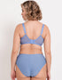 Flirtelle Emilie Full Cup Side Support Bra & Brief Bundle Hydrangea Blue