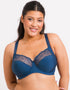 Flirtelle Emilie Full Cup Side Support Bra Navy