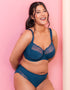 Flirtelle Emilie Full Cup Side Support Bra Navy