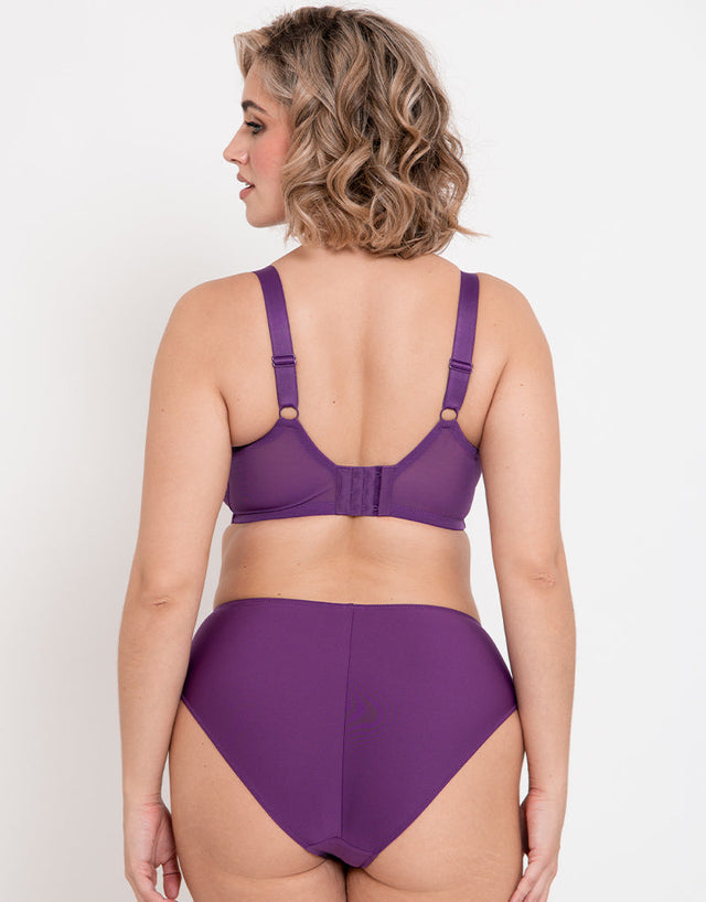 Flirtelle Emilie Full Cup Side Support Bra Purple