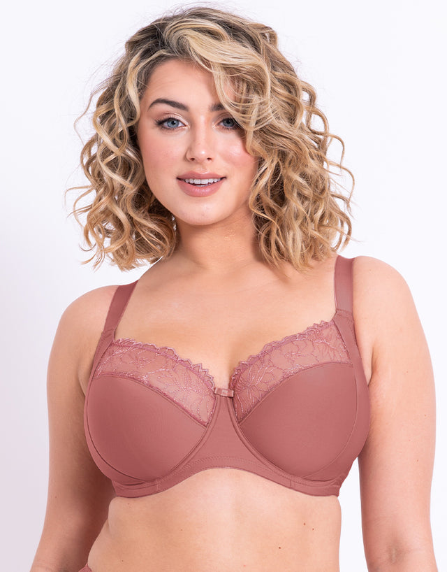 Flirtelle Emilie Full Cup Side Support Bra Rose