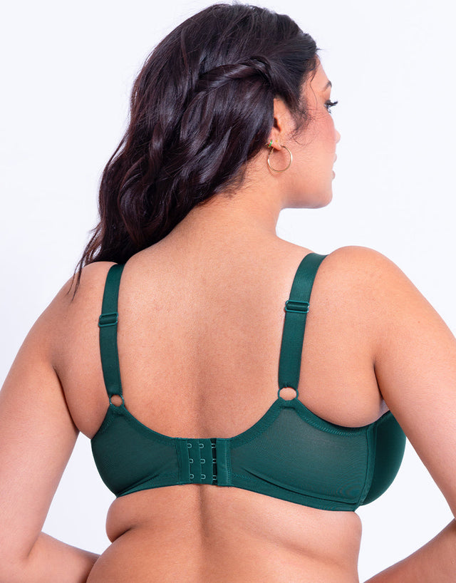 Flirtelle Emilie Full Cup Side Support Bra Spruce Green