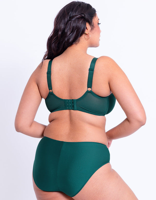 Flirtelle Emilie Full Cup Side Support Bra Spruce Green