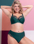 Flirtelle Emilie Full Cup Side Support Bra Spruce Green