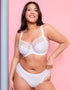 Flirtelle Emilie Full Cup Side Support Bra White