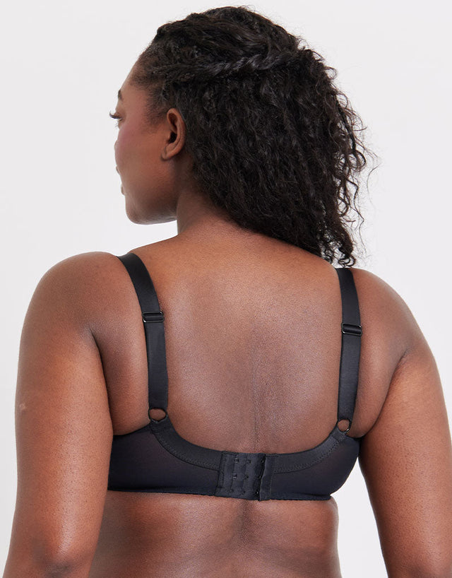 Flirtelle Emma Padded Balcony Bra Black