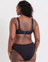 Flirtelle Emma Padded Balcony Bra Black