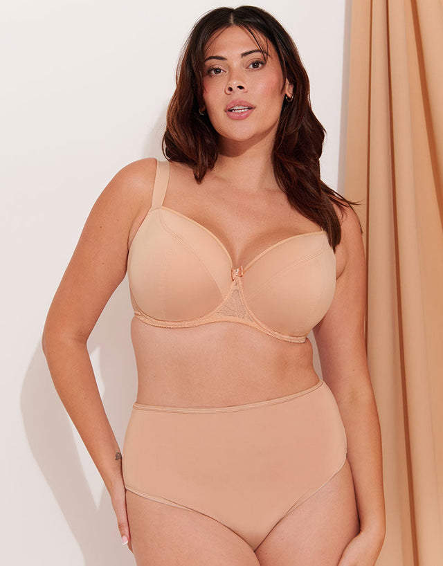 Flirtelle Emma Padded Balcony Bra Latte