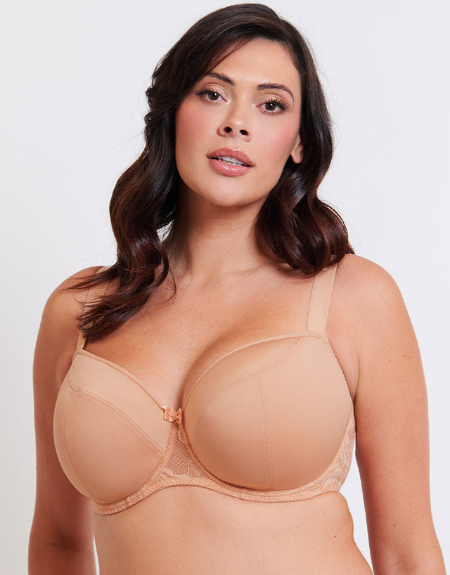 Flirtelle Emma Padded Balcony Bra Soft Beige