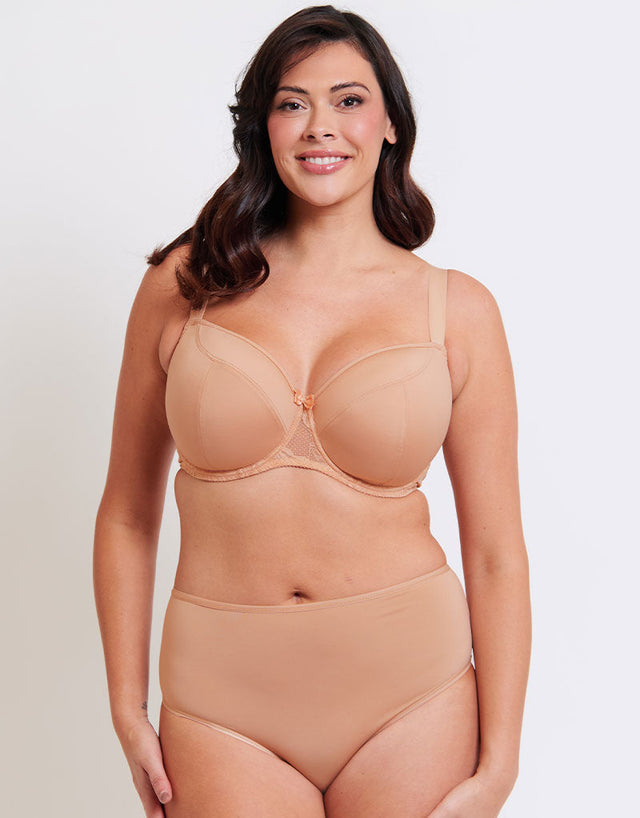 Flirtelle Emma Padded Balcony Bra Soft Beige