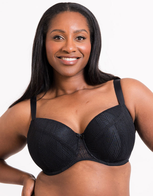 Flirtelle Esme Padded Balcony Bra Black