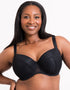 Flirtelle Esme Padded Balcony Bra Black