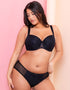 Flirtelle Esme Padded Balcony Bra Black