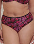 Flirtelle Everyday Full Brief Black Floral Print