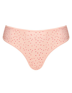 Flirtelle Everyday Brazilian Brief Pink Polka Dot Print