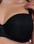 Flirtelle Isla Padded Balcony Bra Black