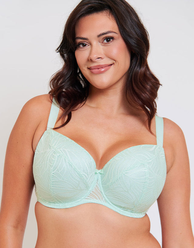 Flirtelle Isla Padded Balcony Bra Pale Mint