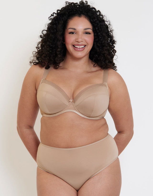 Flirtelle Josie Plunge Bra Light Taupe