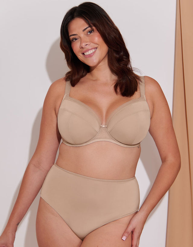 Flirtelle Josie Plunge Bra Light Taupe