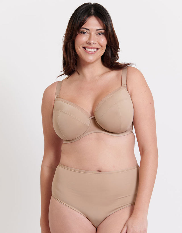 Flirtelle Josie Plunge Bra Light Taupe