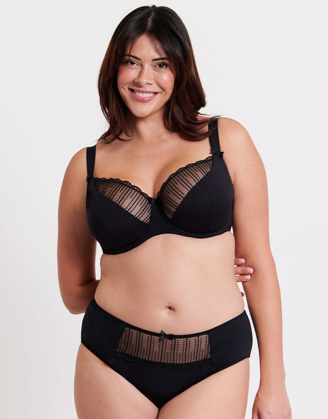 Flirtelle Riley Balcony Bra Black