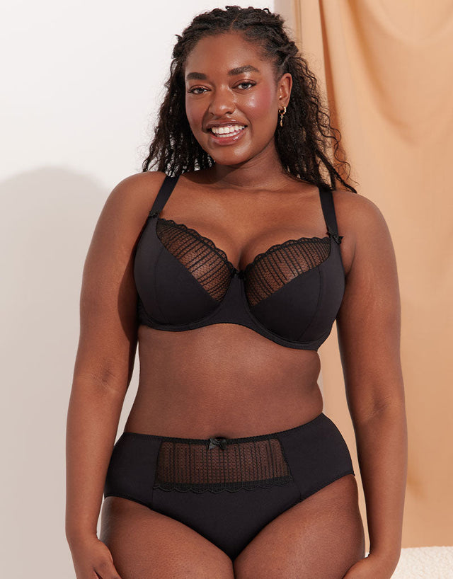 Flirtelle Riley Balcony Bra Black