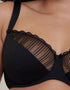 Flirtelle Riley Balcony Bra Black