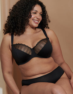 Flirtelle Riley Balcony Bra Black