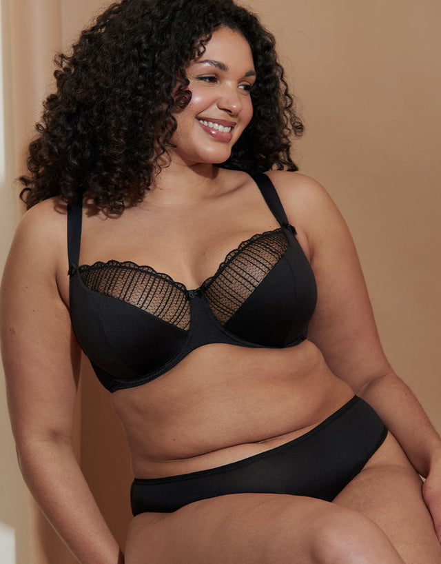 Flirtelle Riley Balcony Bra Black