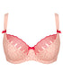Flirtelle Riley Balcony Bra Pink Polka Dot Print