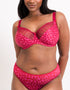 Flirtelle Riley Balcony Bra Red Hearts