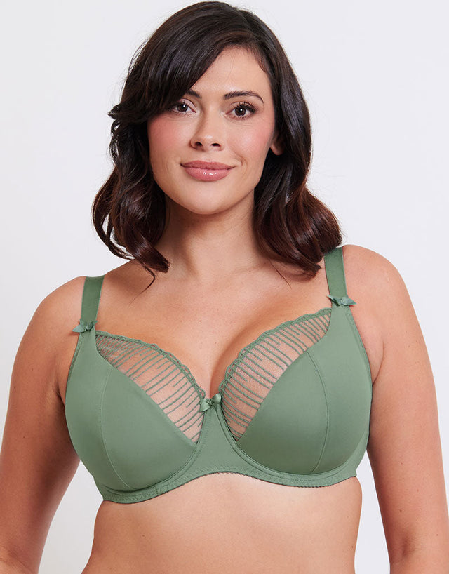Flirtelle Riley Balcony Bra Sage Green