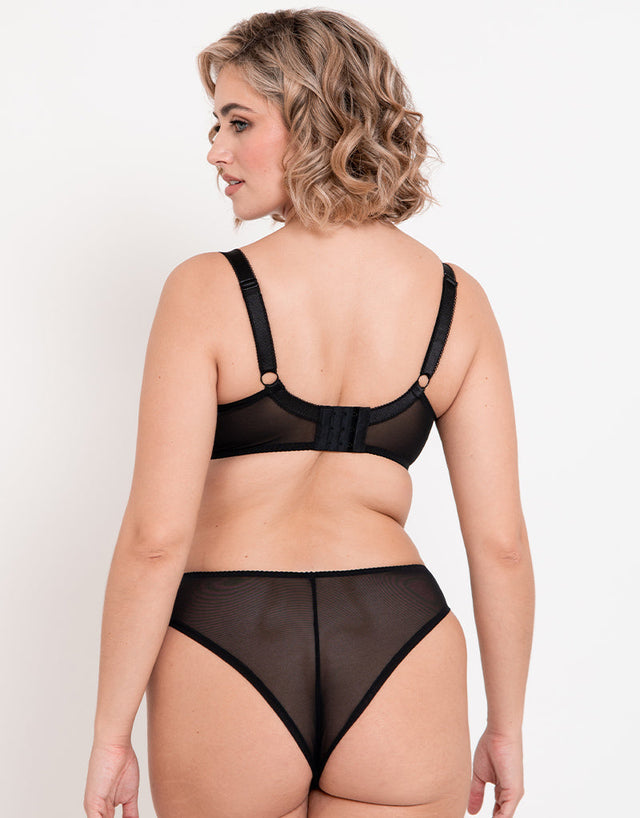 Flirtelle Rosie Brazilian Brief Black/Pink