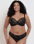 Flirtelle Rosie Balcony Bra Black/Gold
