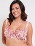 Flirtelle Rosie Balcony Bra Cream/Berry Mix