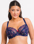 Flirtelle Rosie Balcony Bra Navy Mix