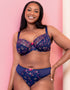 Flirtelle Rosie Balcony Bra Navy Mix