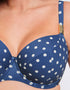 Flirtelle Salento Coast Padded Balcony Bikini Top Polka Dot Print