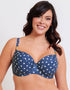Flirtelle Salento Coast Padded Balcony Bikini Top Polka Dot Print