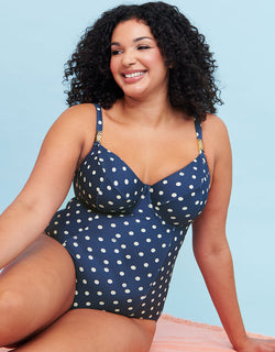 Flirtelle Salento Coast Balcony Swimsuit Polka Dot Print