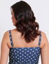 Flirtelle Salento Coast Wired Balcony Tankini Top Polka Dot Print