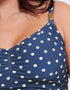 Flirtelle Salento Coast Wired Balcony Tankini Top Polka Dot Print