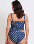 Flirtelle Salento Coast Wired Balcony Tankini Top Polka Dot Print