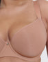Flirtelle Spacer T-Shirt Plunge Bra Latte