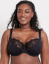 Flirtelle Swirl Balcony Bra Black