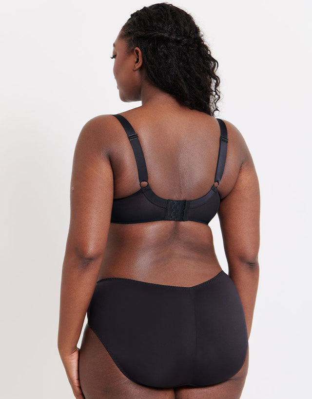 Flirtelle Swirl Balcony Bra Black
